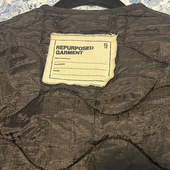 R13 Black Tape Tie Bomber Jacket - Picture 7 of 9